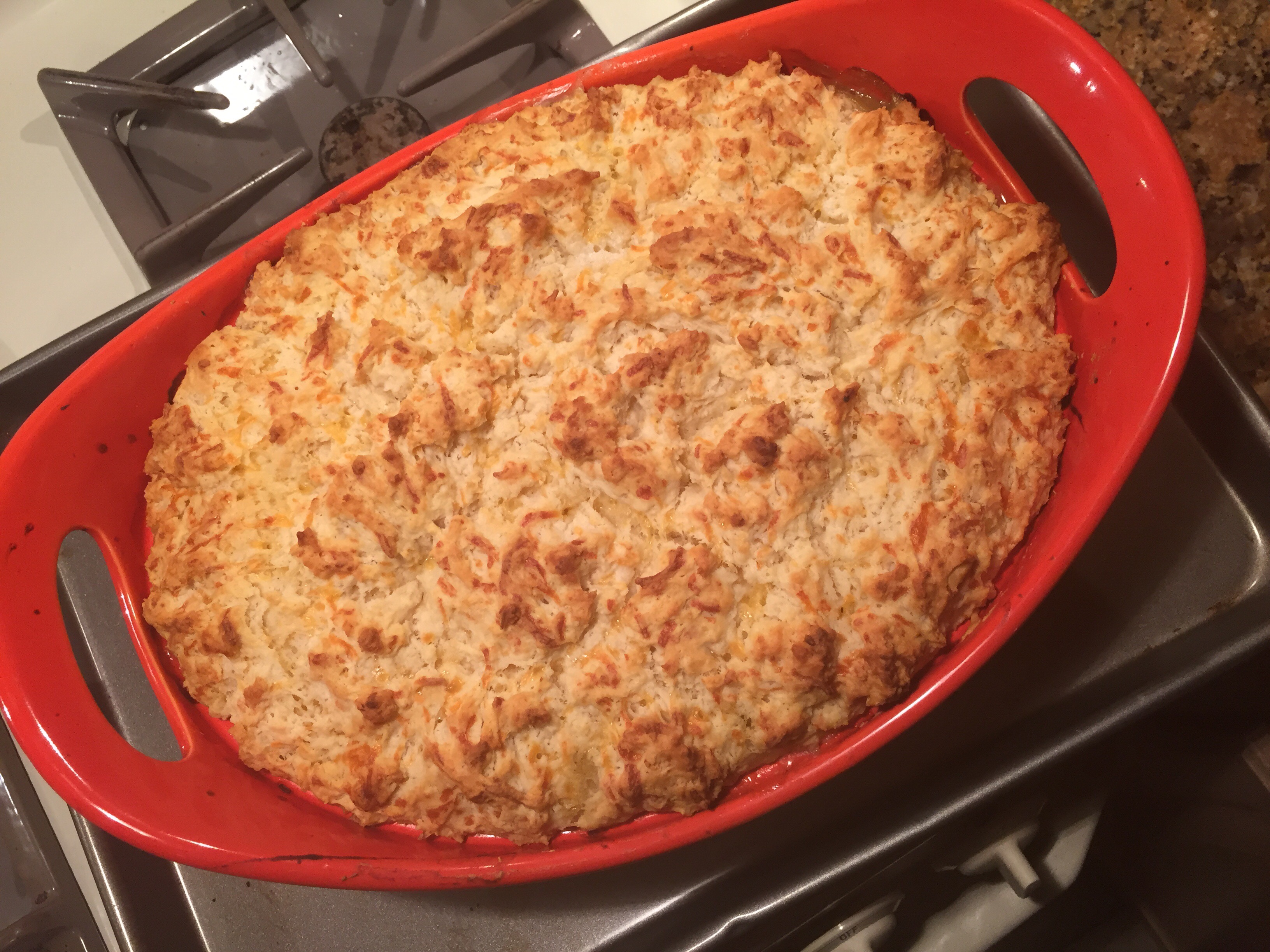 Rainy night dinner in; Chicken Pot Pie with Cheddar Herb ...